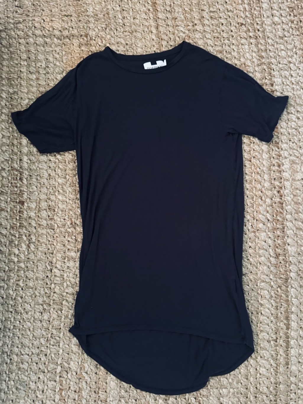 Topman Charcoal Gray Fitted Short Sleeve Tee Size Xs